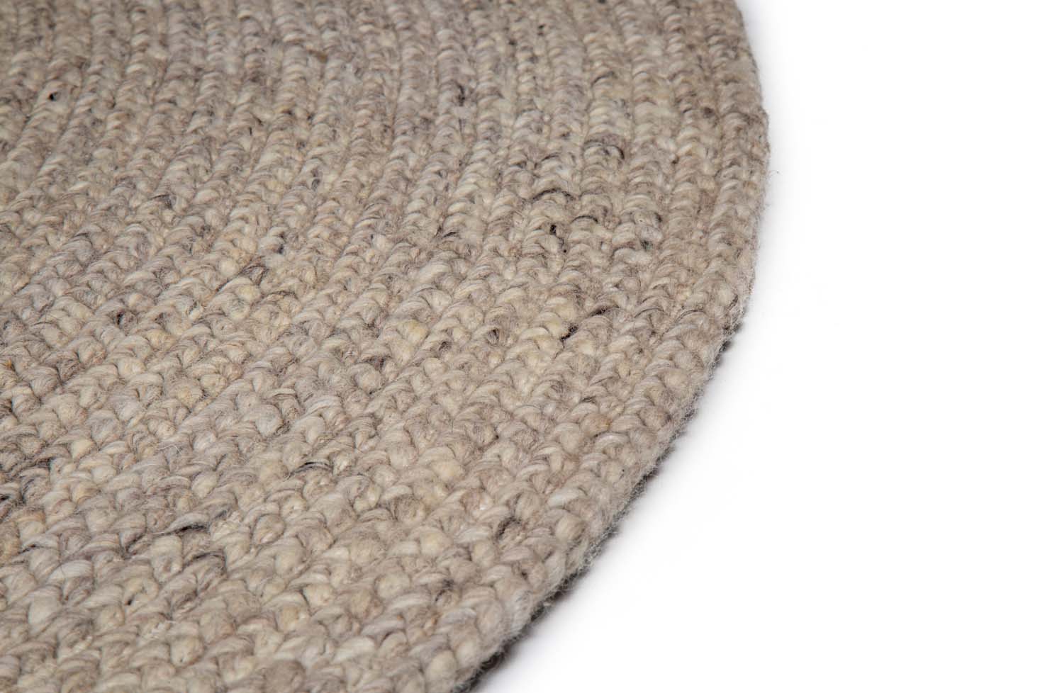 Bellano Rond Vloerkleed Lichtgrijs Ø200 cm