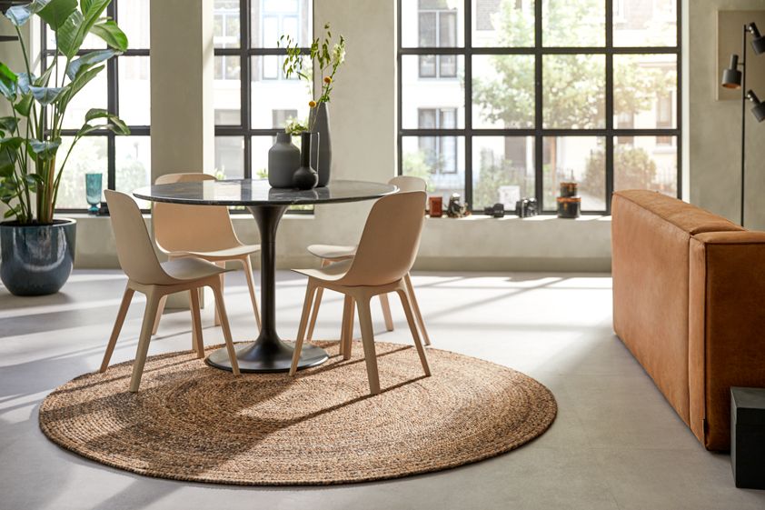 Bellano Rond Vloerkleed Lichtgrijs Ø200 cm