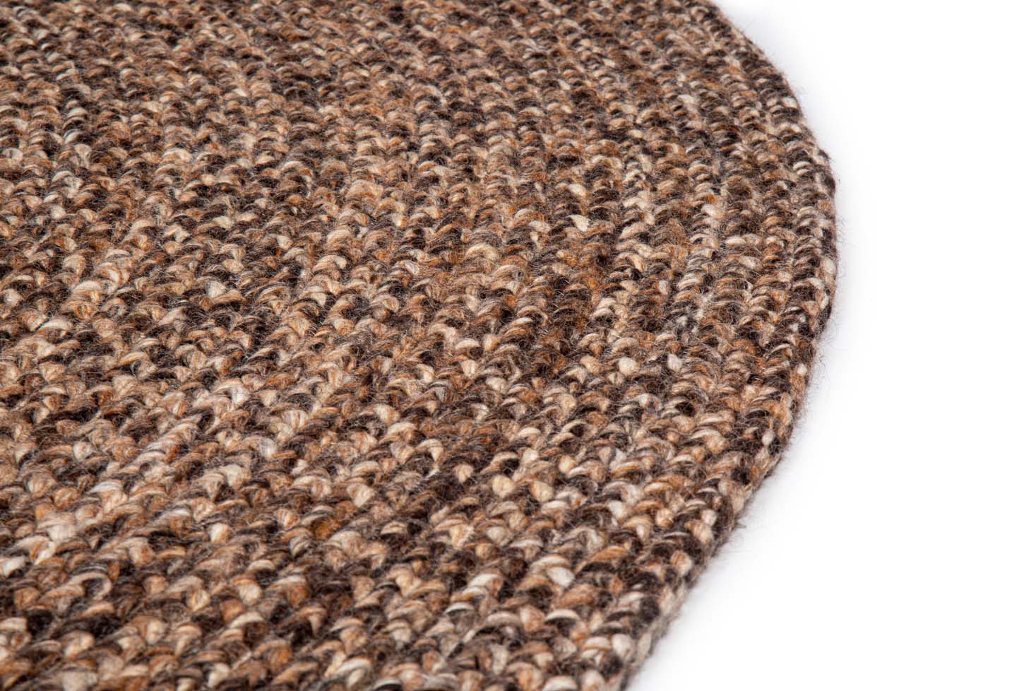 Bellano Rond Vloerkleed Bruin Ø200 cm