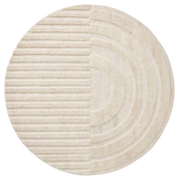 Monza Girare Vloerkleed Lichtgrijs Ø200