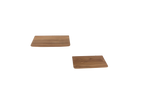 Craftsman Teakhouten Wandplank Set van 2 (25 cm)