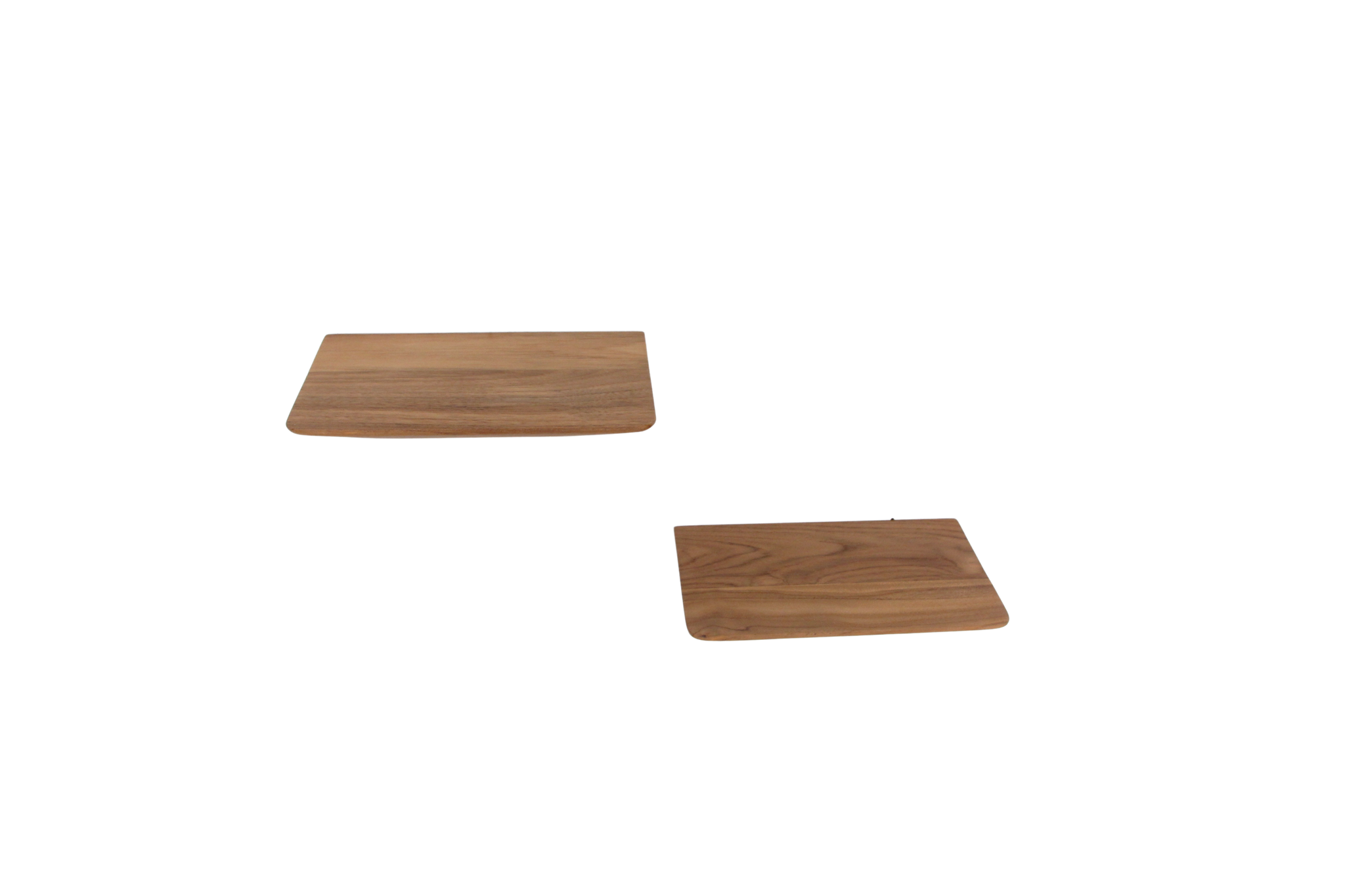 Craftsman Teakhouten Wandplank Set van 2 (25 cm)