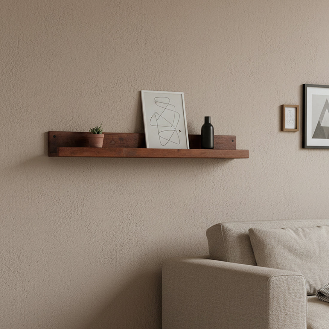 Factory Wandplank FSC‑Gerecycled Hout 75×8×8 cm