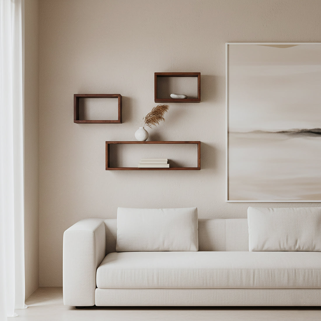 Factory Open Wandplank FSC‑Gerecycled Hout 70×15×22 cm