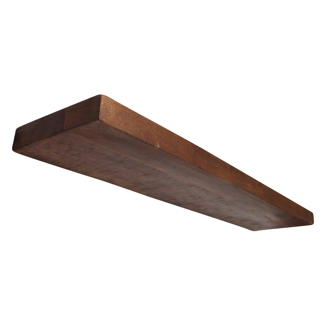 WarmWood zwevende wandplank - FSC-gerecycled hout - 80x18x3,8 cm