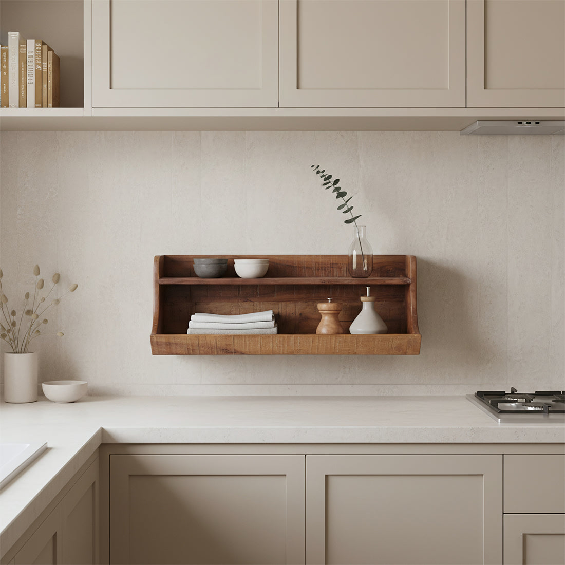 Factory Opbergwandplank FSC‑Gerecycled Hout 60 cm