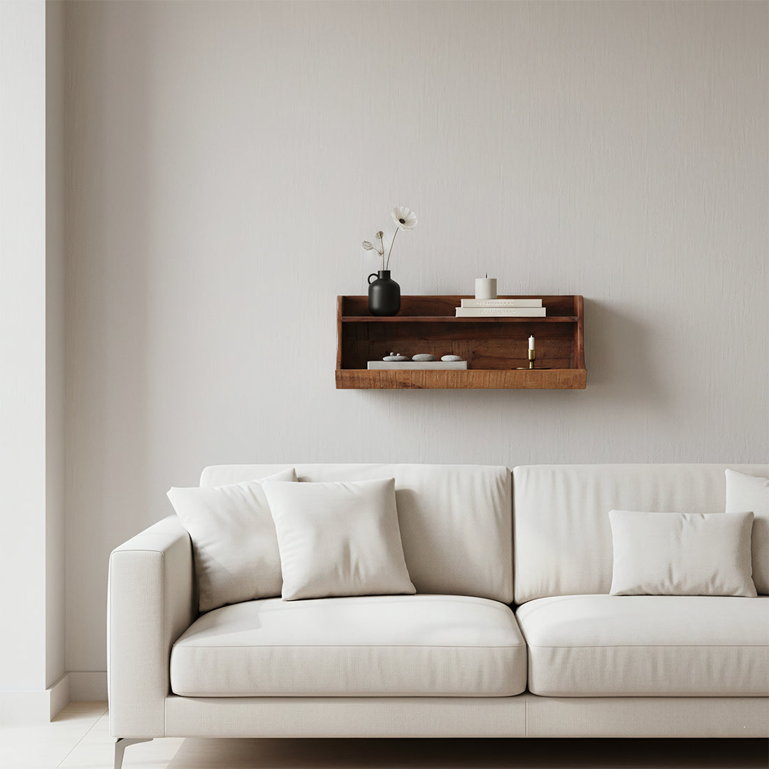 Factory Opbergwandplank FSC‑Gerecycled Hout 60 cm