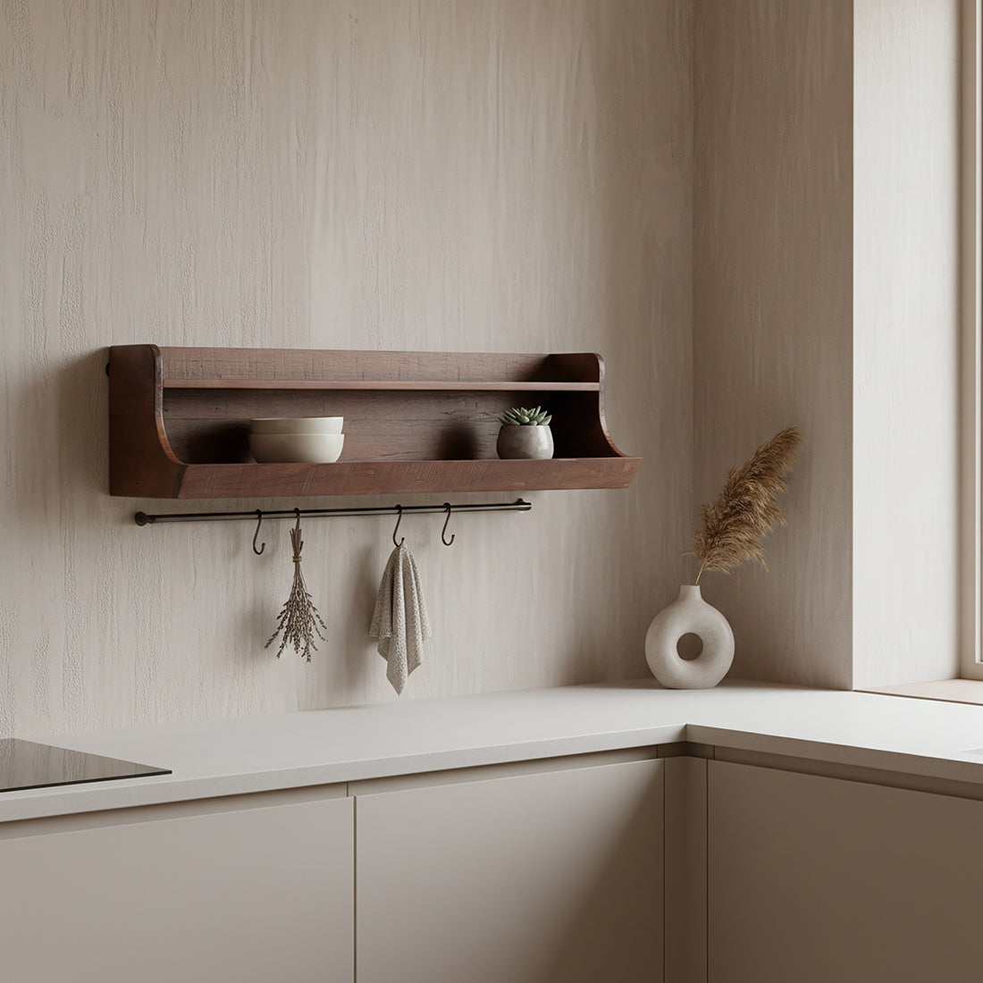 Factory opbergwandplank - FSC-gerecycled hout - 80 cm