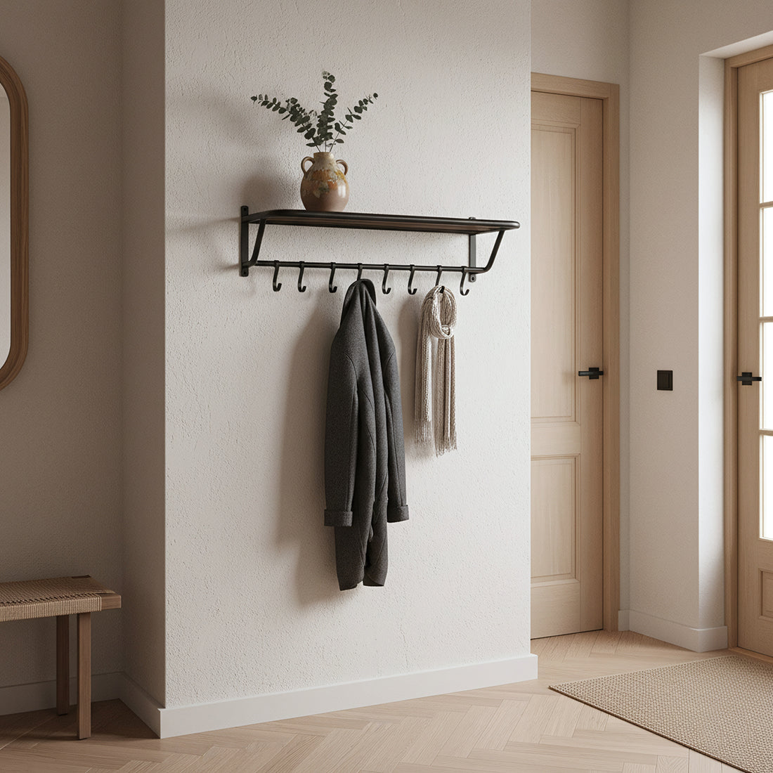 Factory Wandkapstok met Hoedenplank