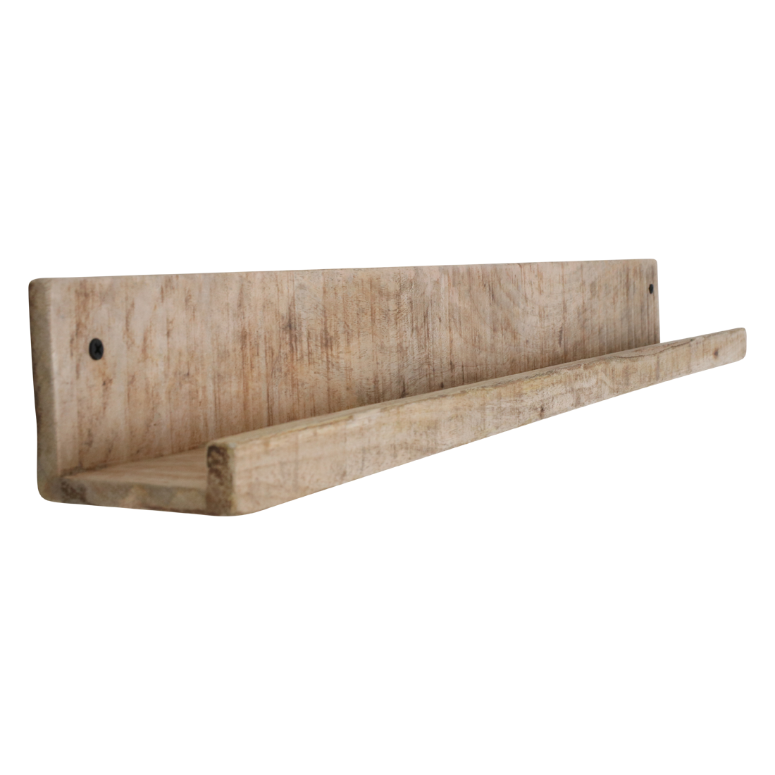 Mangohouten wandplank - Fotolijstplank - 75x8x8 cm