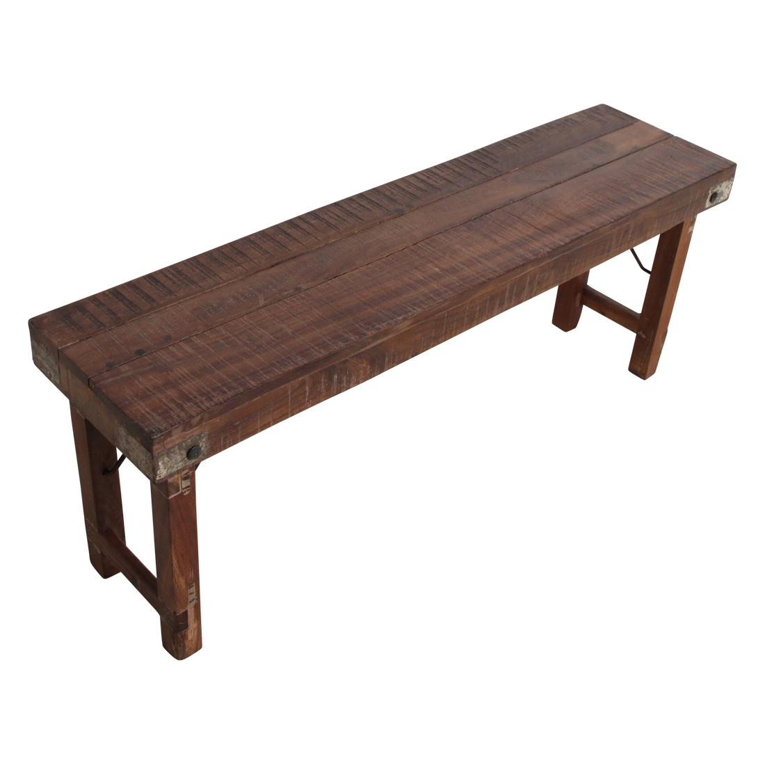 Inklapbare eetkamerbank - FSC-gerecycled hout - 120 cm