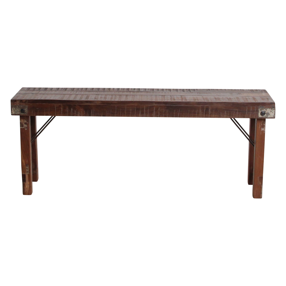 Inklapbare eetkamerbank - FSC-gerecycled hout - 120 cm