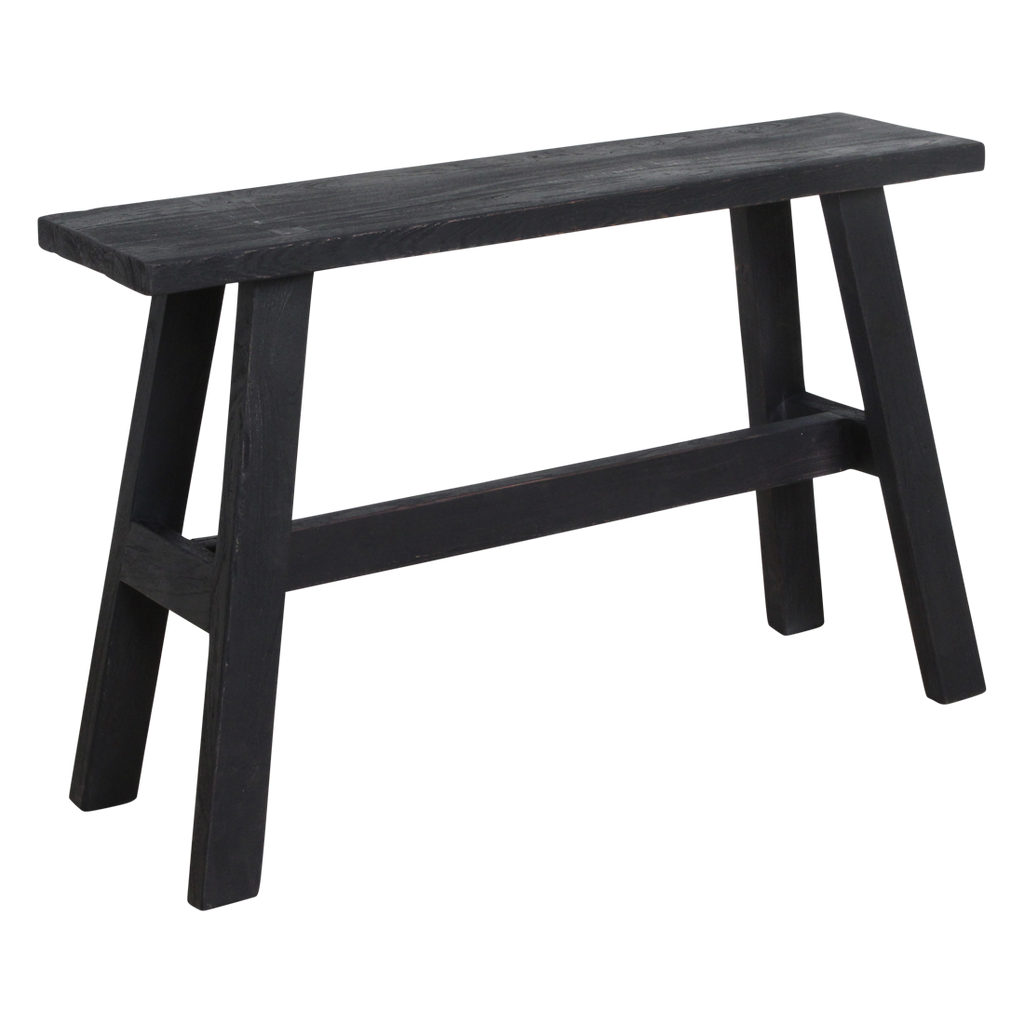 Zwart Houten Bankje ‘Bus Stop’ Large