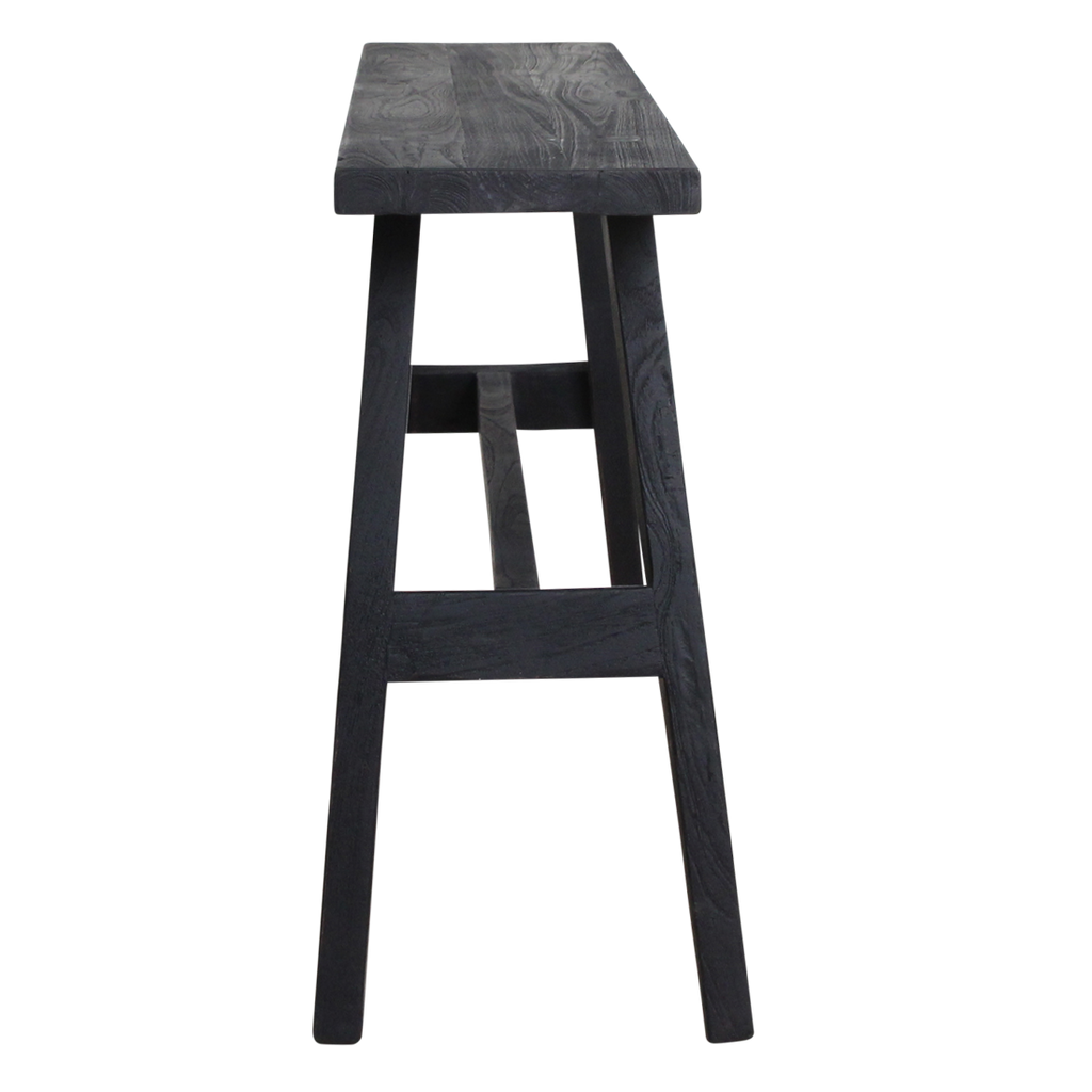 Zwart Houten Bankje ‘Bus Stop’ Large