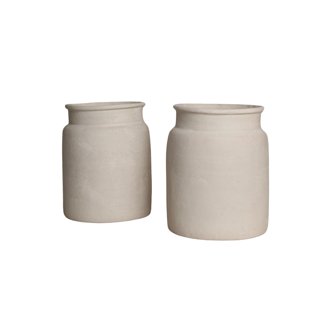 Krijt decoratieve vaas Mandore L - 37,5 x 37,5 x 35 cm