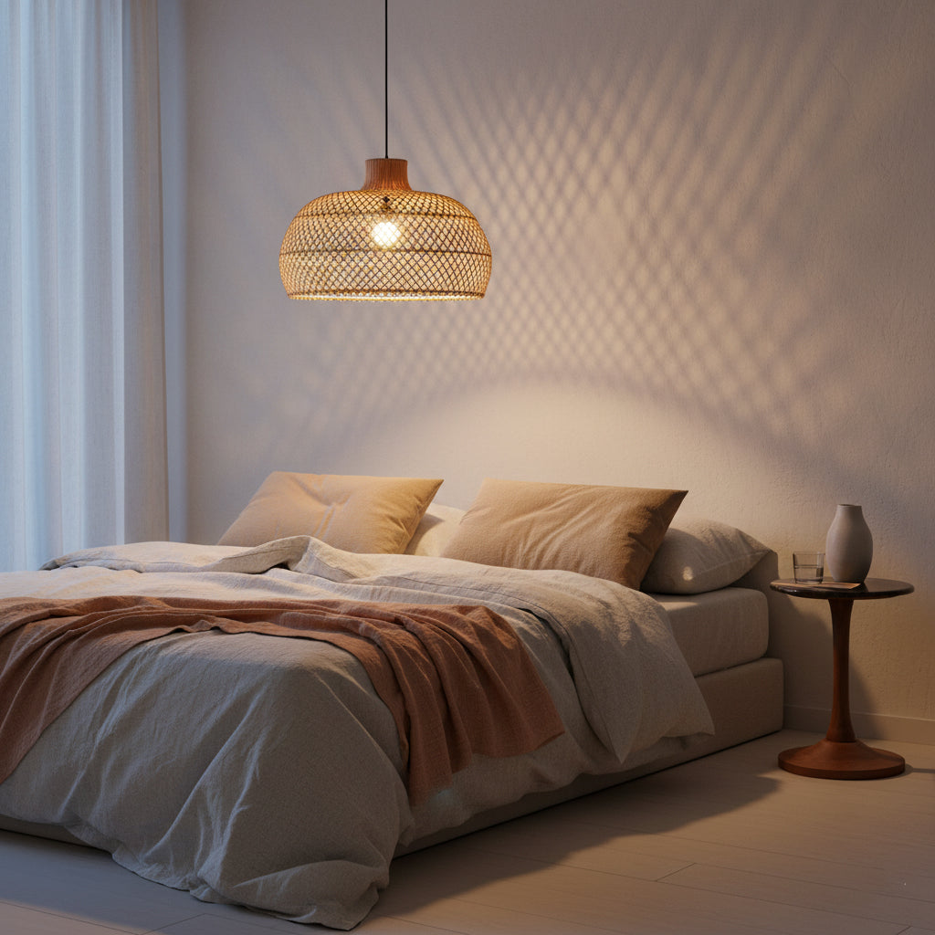 Maze rotan hanglamp naturel -Ø 57x36 cm