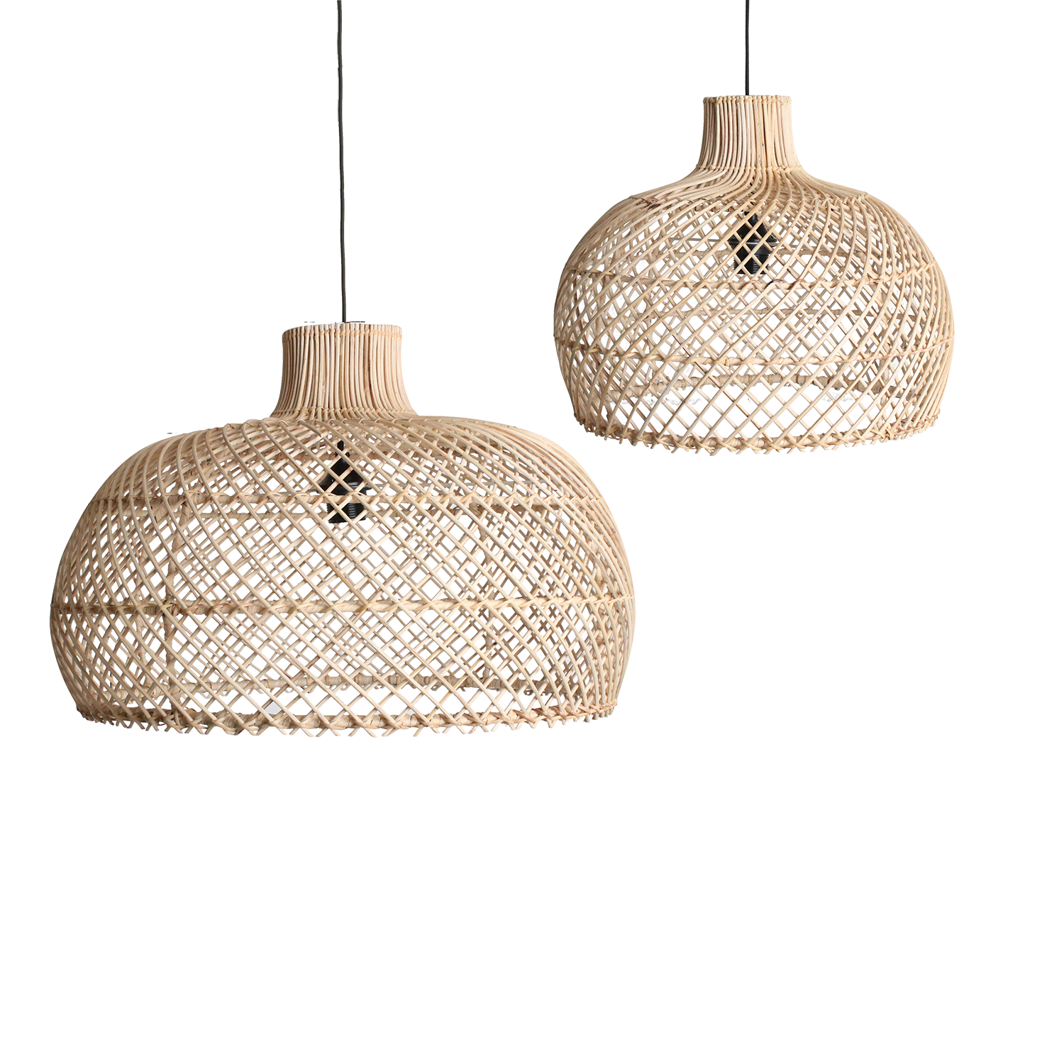 Maze rotan hanglamp naturel -Ø 57x36 cm