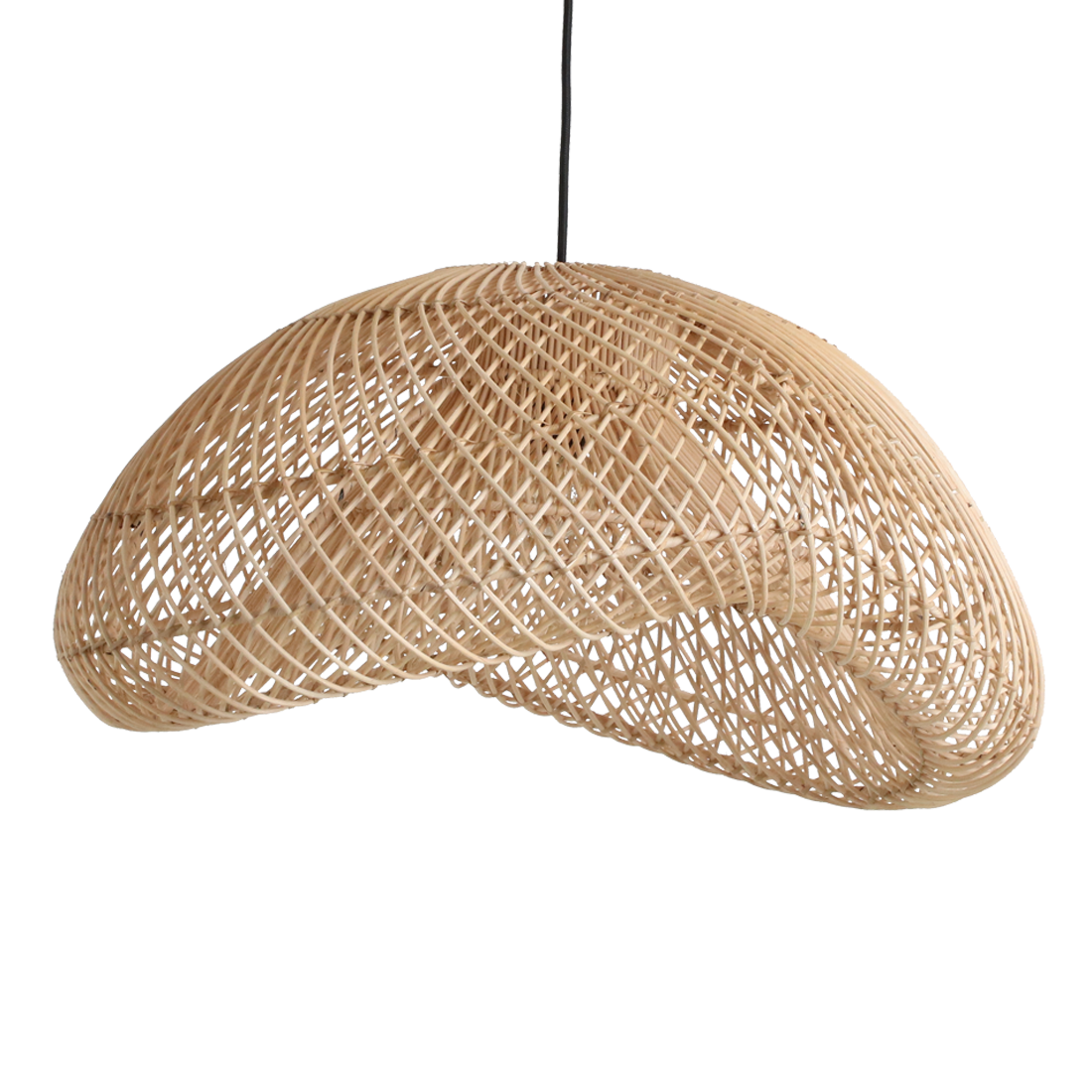 Maze rotan hanglamp organisch L - Ø 57 x 31 cm