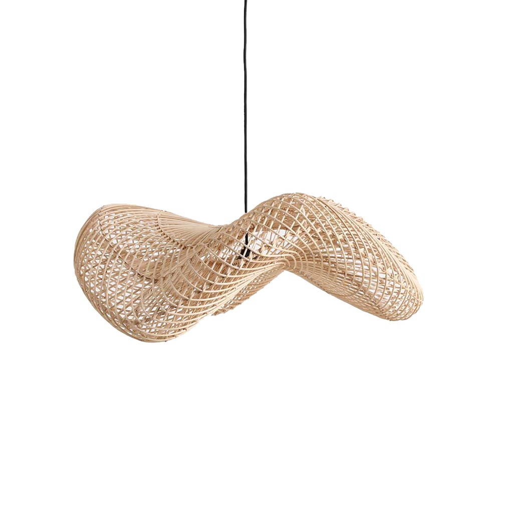Wave rotan hanglamp L - Ø 71x26 cm