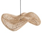 Wave rotan hanglamp L - Ø 71x26 cm