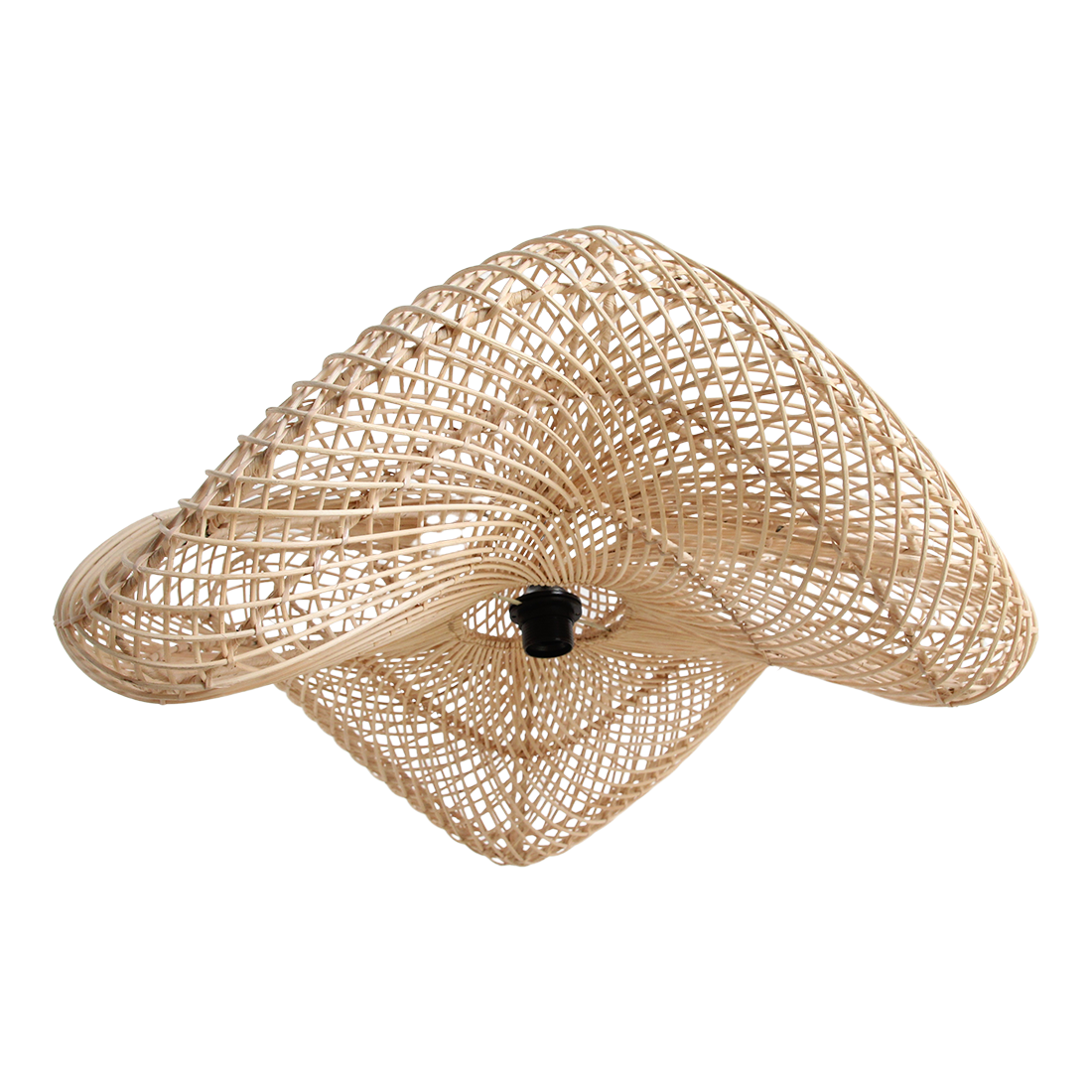 Wave rotan hanglamp L - Ø 71x26 cm