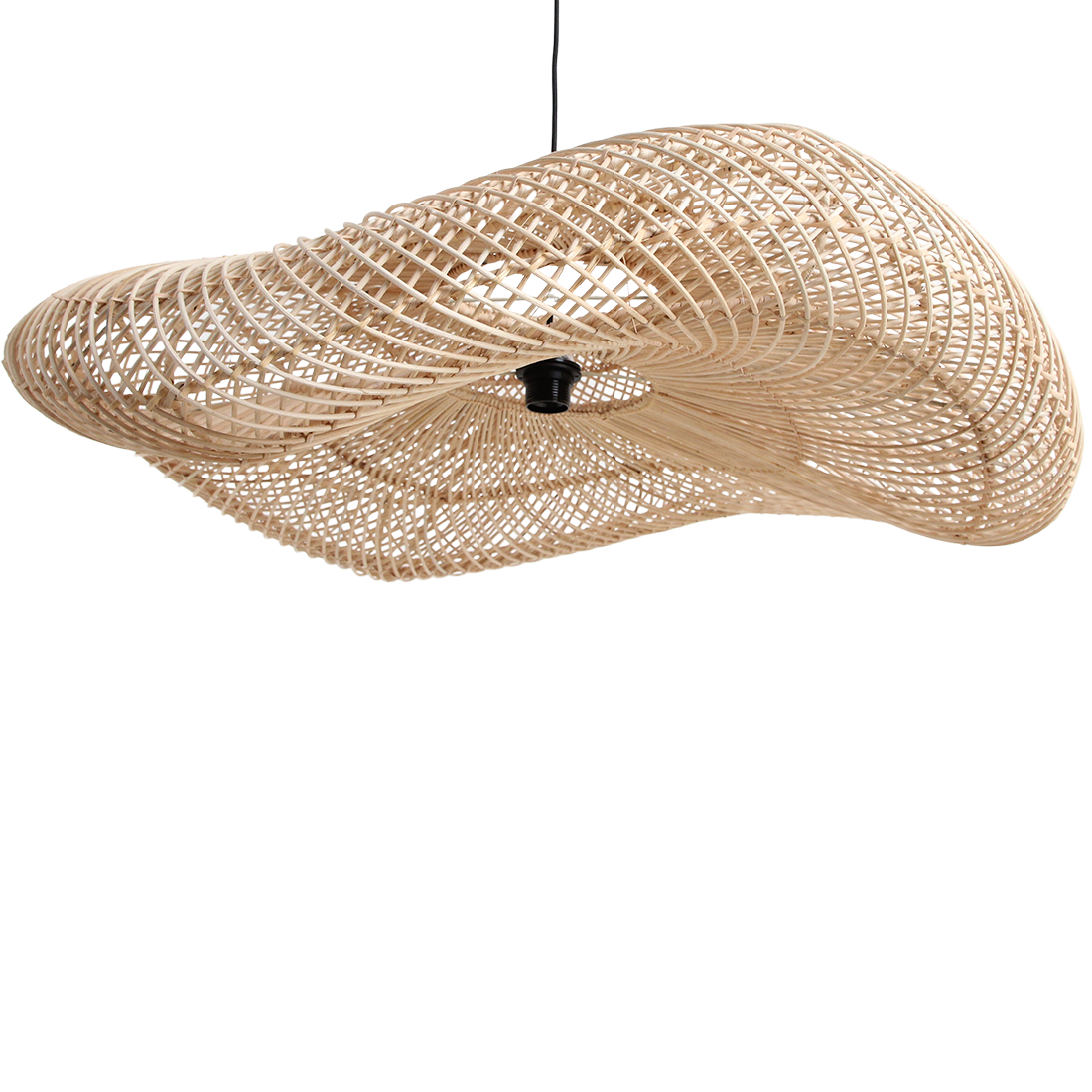 Wave rotanlamp XXL - Ø115x35 cm