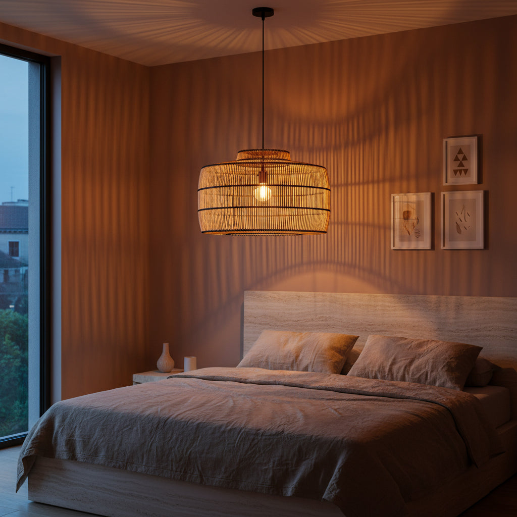 Stella rotan hanglamp - 61x61x36 cm