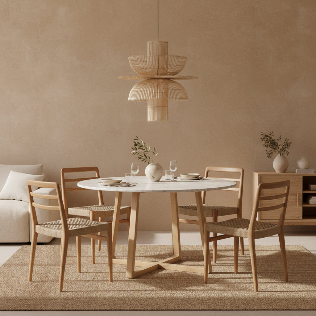 Saturn rotan hanglamp - Ø 65x63 cm