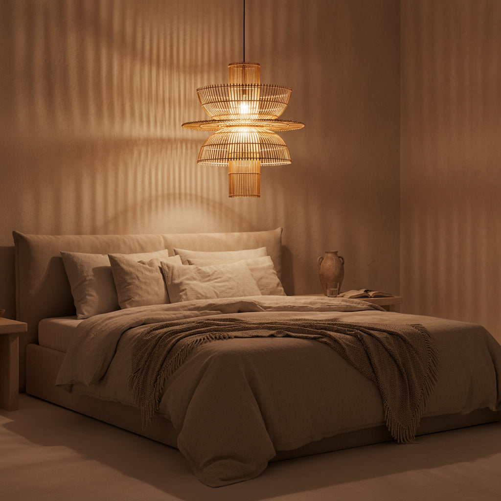 Saturn rotan hanglamp - Ø 65x63 cm