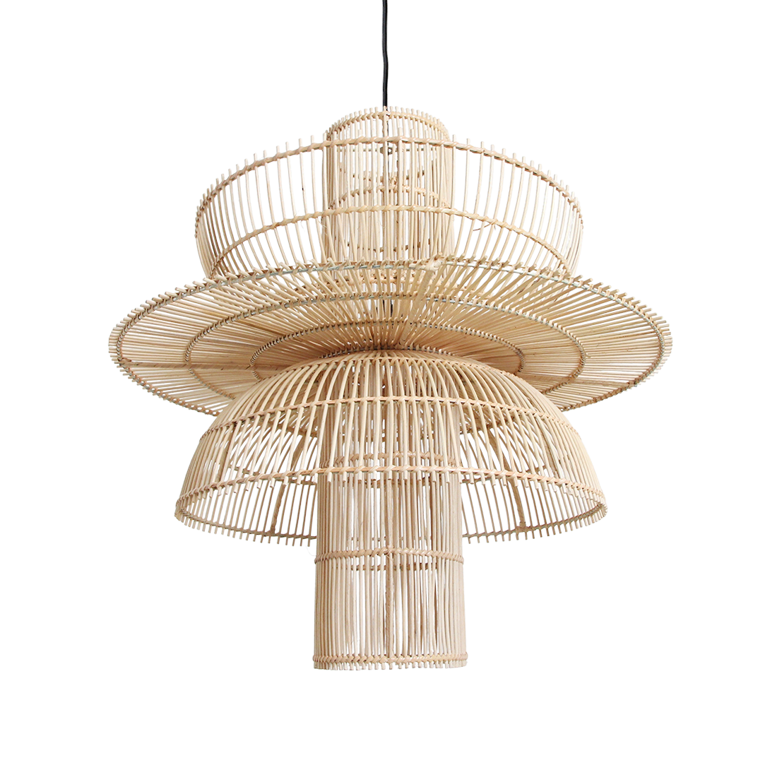 Saturn rotan hanglamp - Ø 65x63 cm