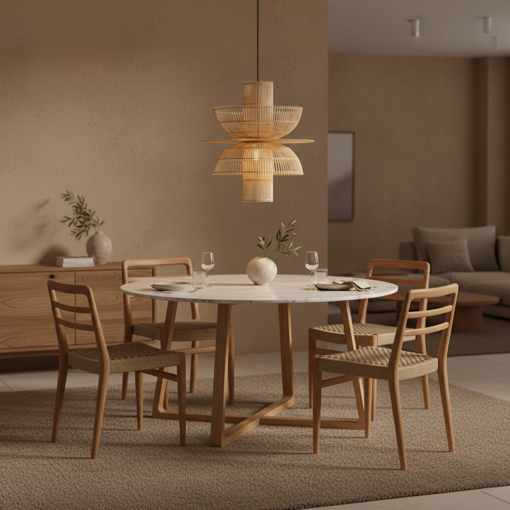 Saturn rotan hanglamp - Ø 65x63 cm