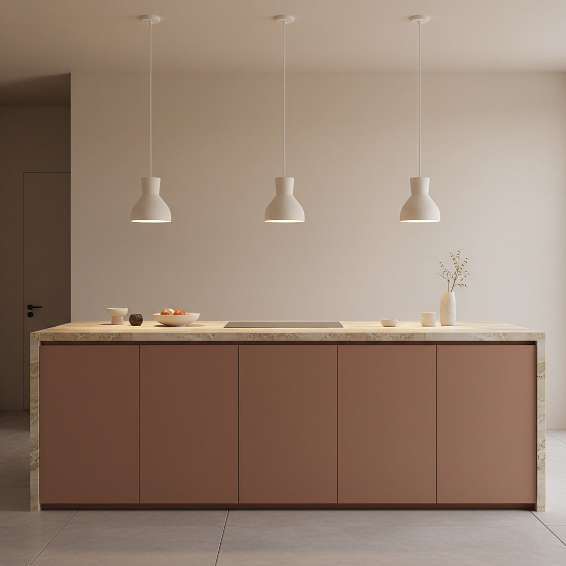 Krijt hanglamp Sukkur - 15x15x17,5 cm