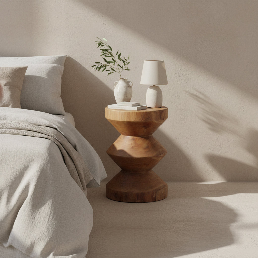 Forma Teakhouten Bijzettafel Rizo Naturel