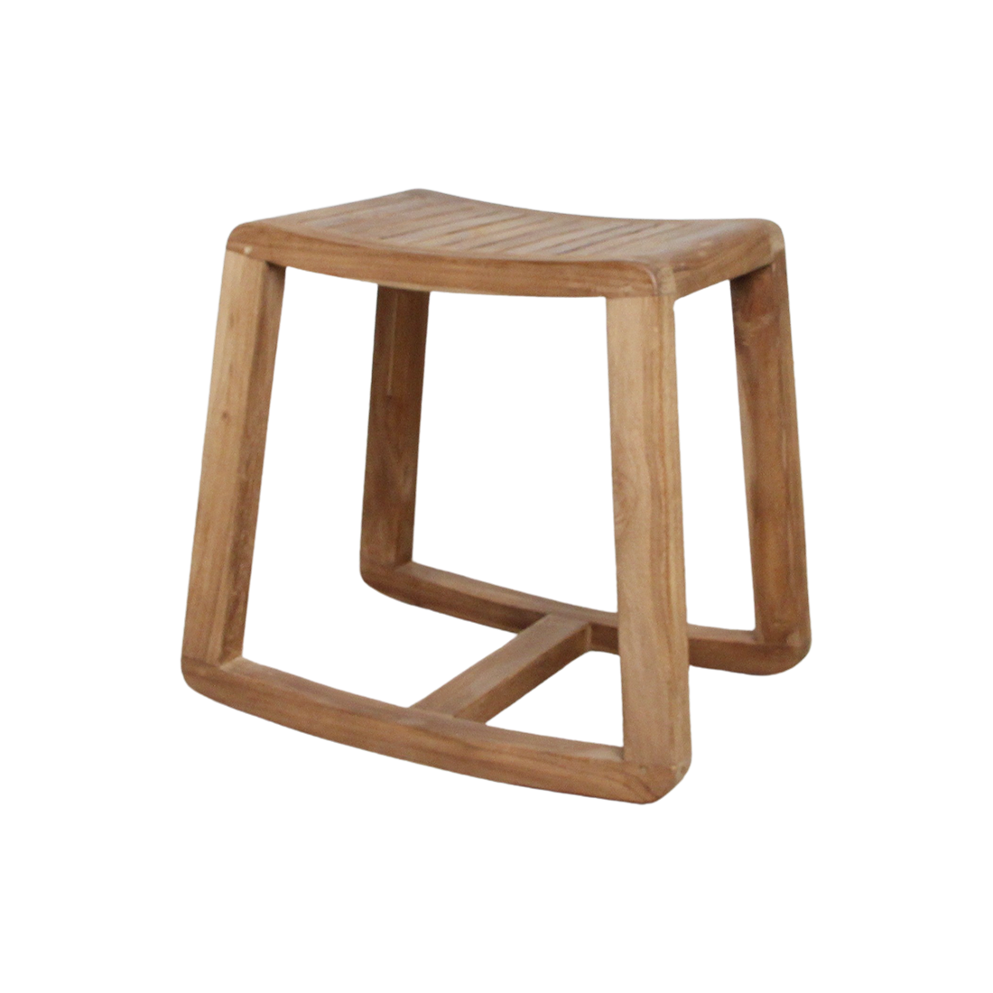 Teakhouten schommelkruk - 49x36x45 cm