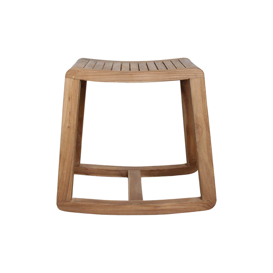 Teakhouten schommelkruk - 49x36x45 cm