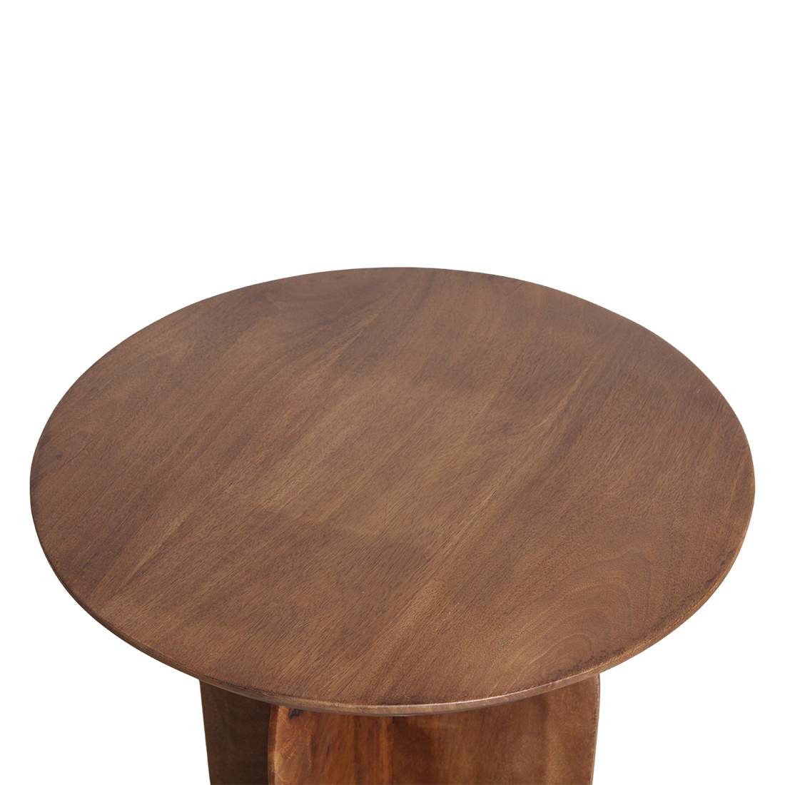Bullnose Mangohouten Bijzettafel Cross Ø50 cm