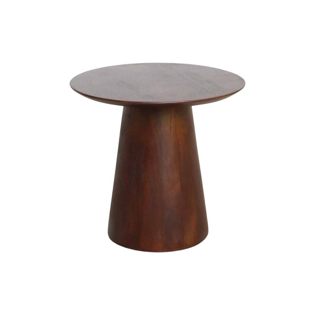 Bullnose Mangohouten Bijzettafel Cone Ø50 cm