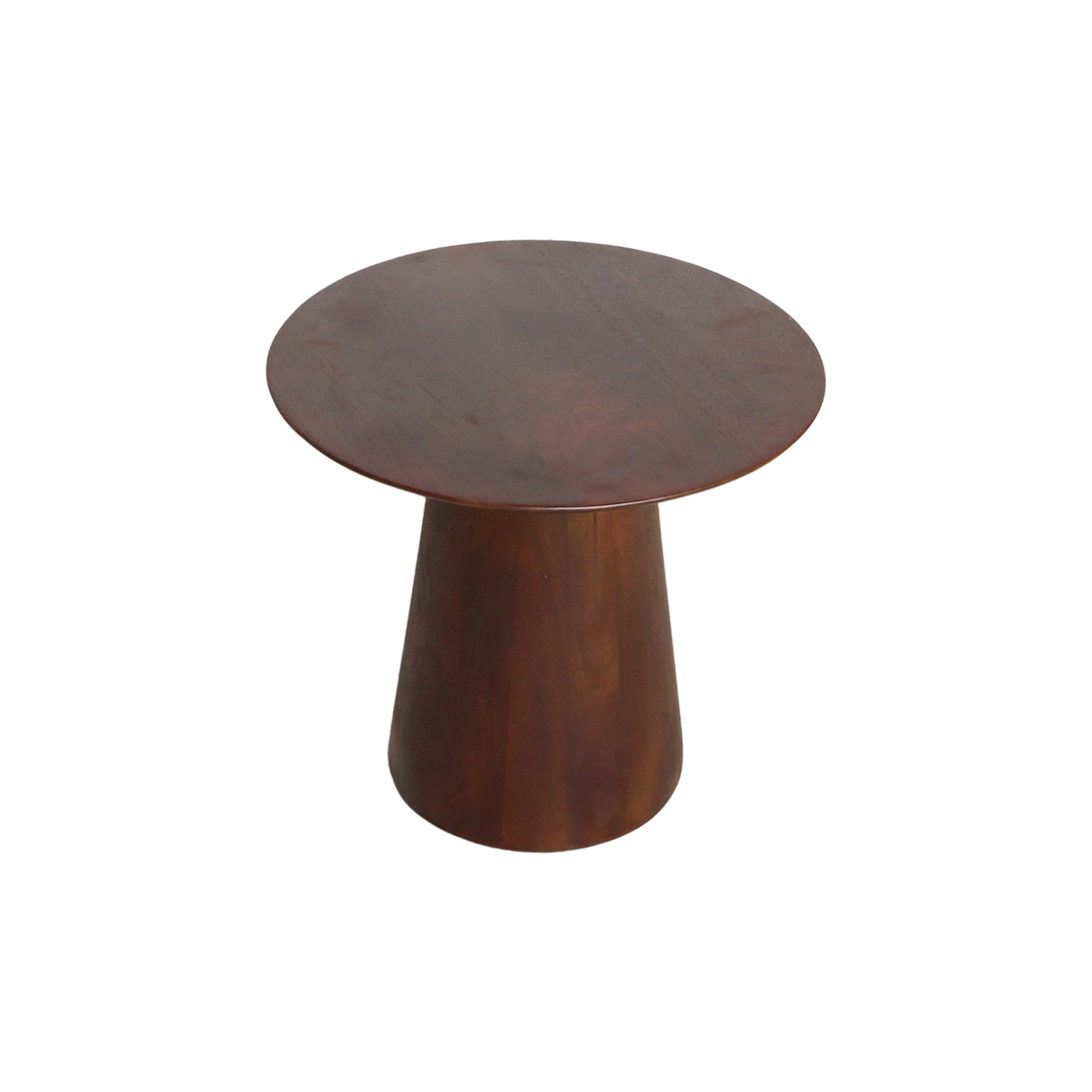 Bullnose Mangohouten Bijzettafel Cone Ø50 cm