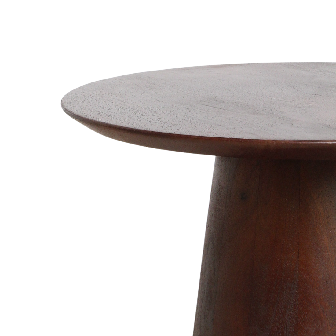 Bullnose Mangohouten Bijzettafel Cone Ø50 cm