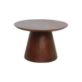 Bullnose Mangohouten Bijzettafel Cone Ø55