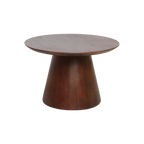 Bullnose Mangohouten Bijzettafel Cone Ø55