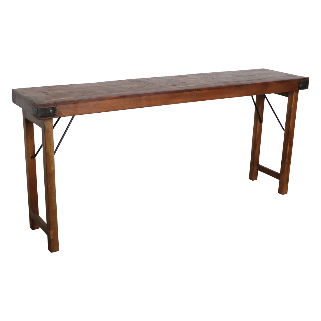 Olsko Inklapbare wandtafel bruin - 165x40x76 cm