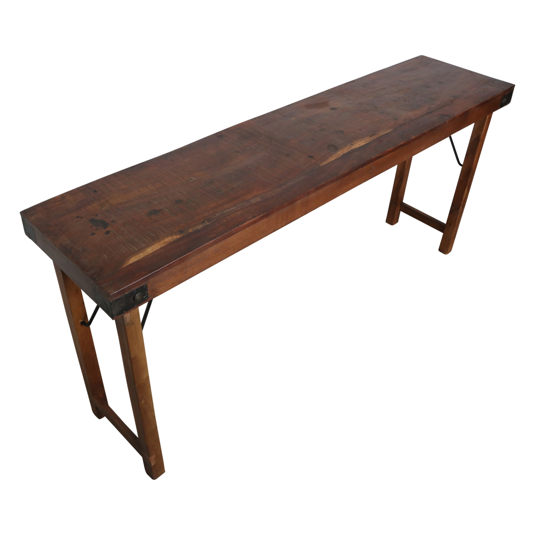 Olsko Inklapbare wandtafel bruin - 165x40x76 cm