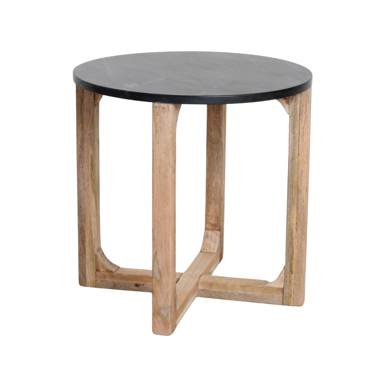 Crema Marmeren Bijzettafel Zwart