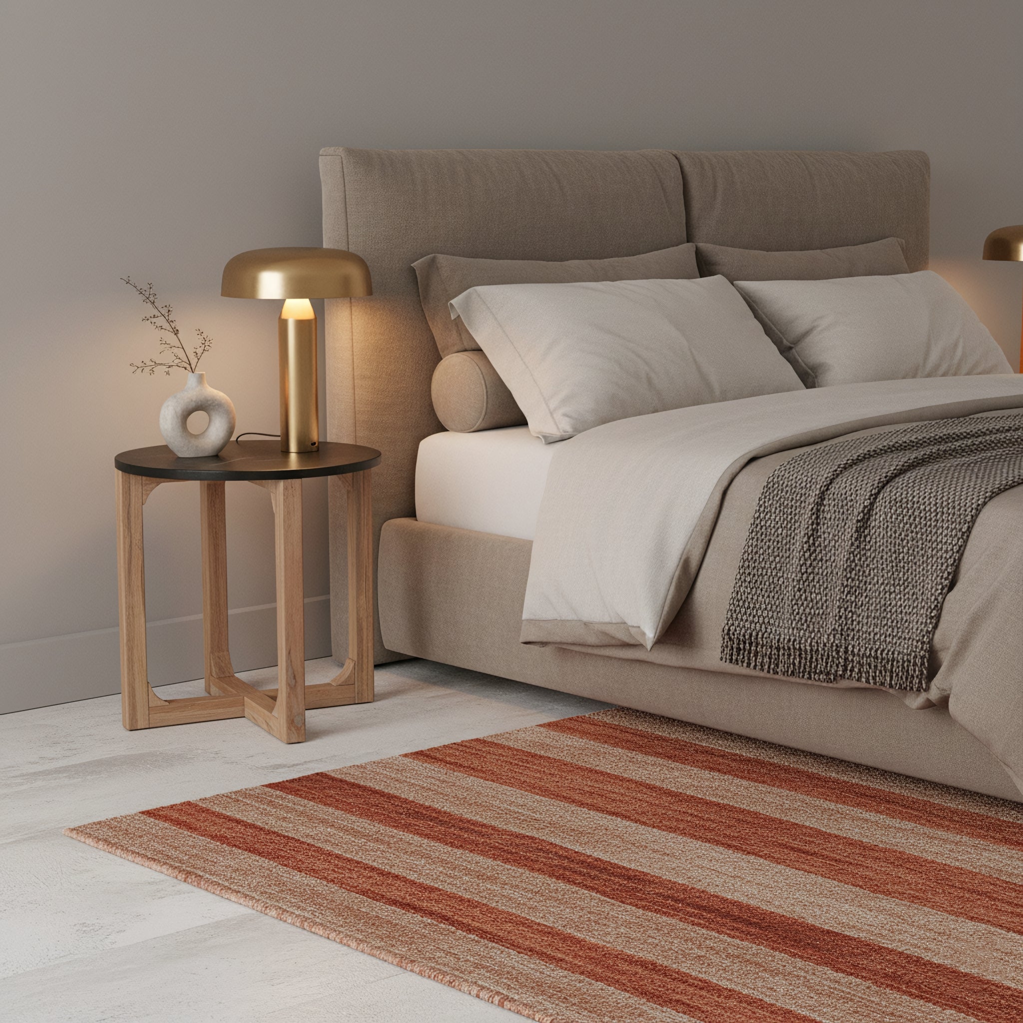 Crema Marmeren Bijzettafel Zwart