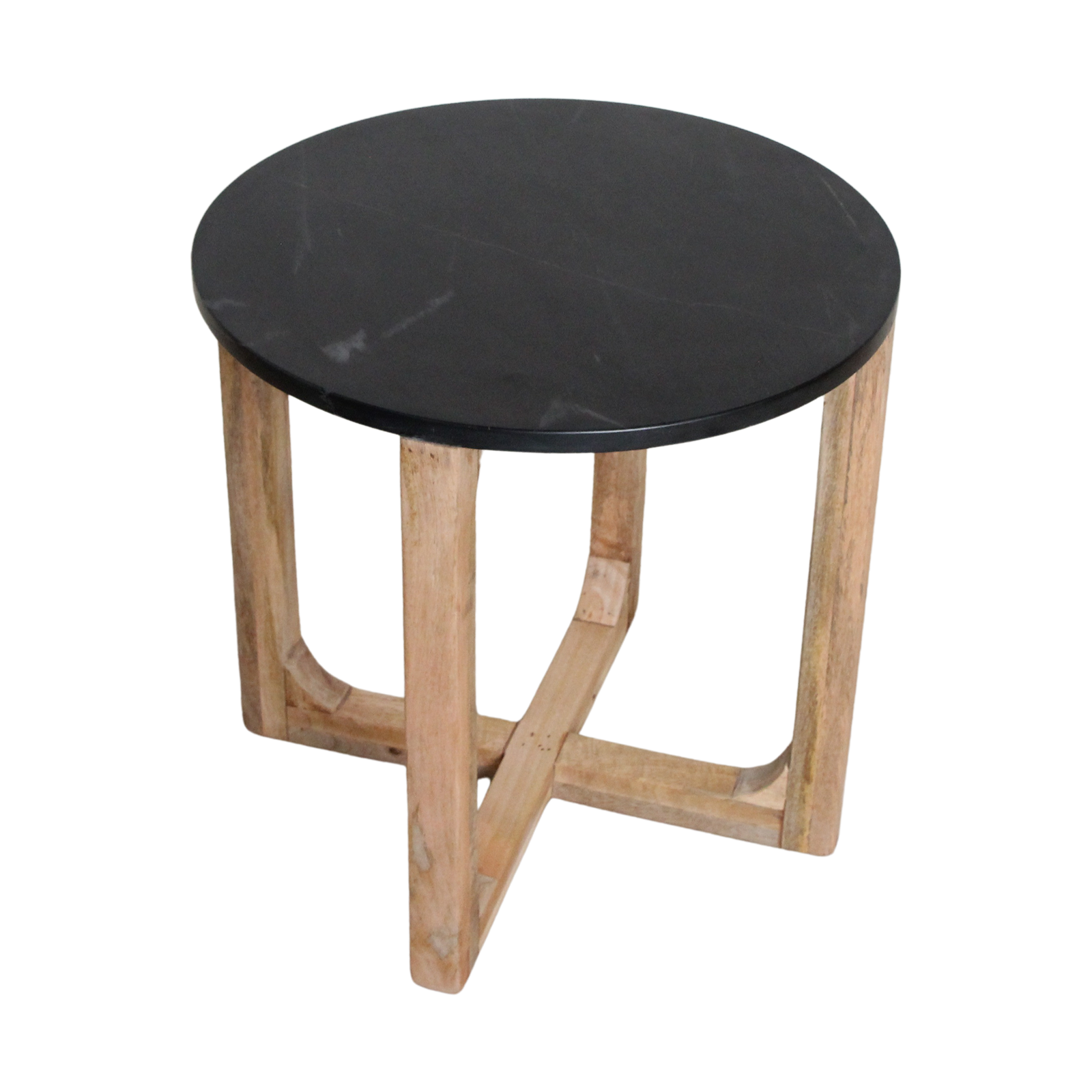 Crema Marmeren Bijzettafel Zwart