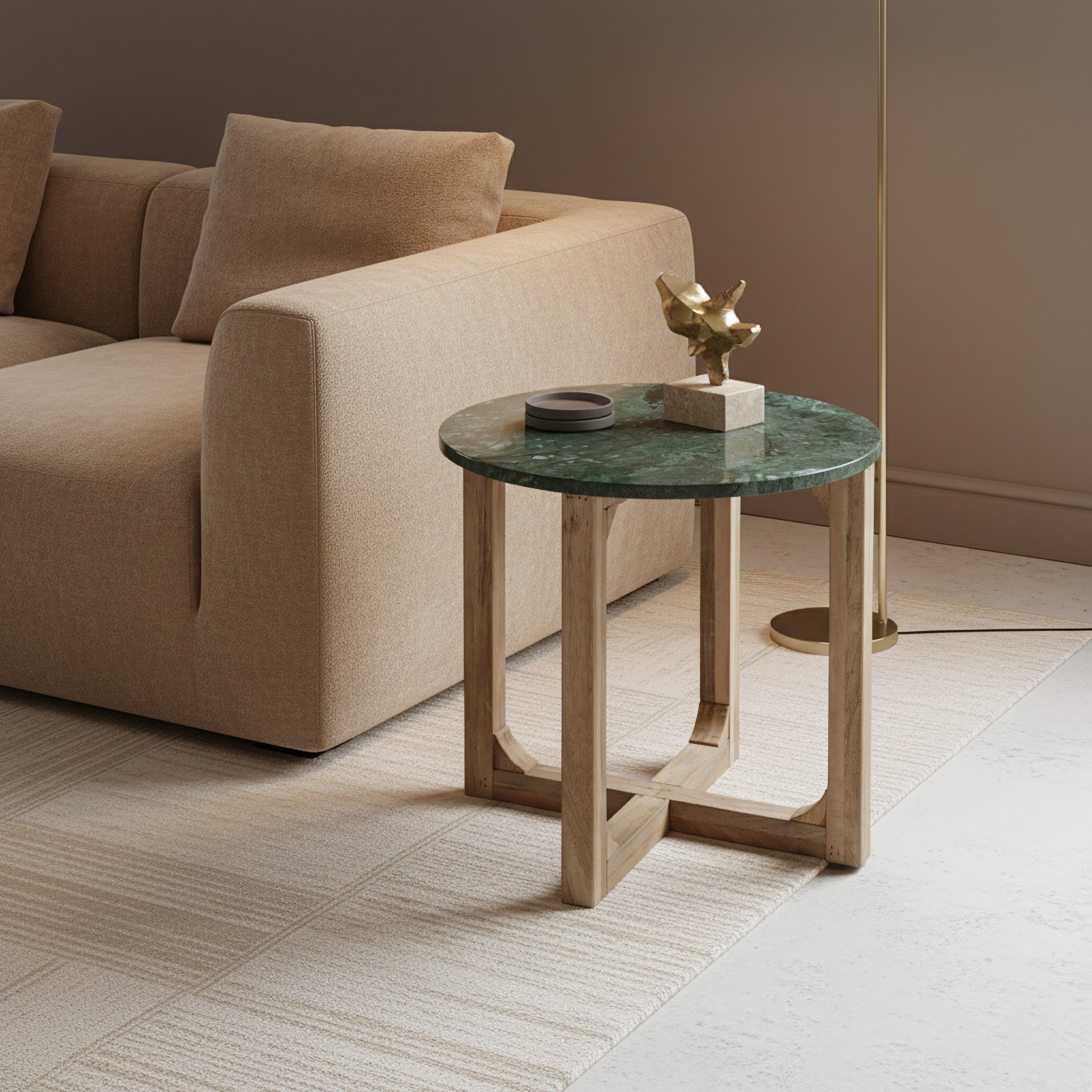 Crema Marmeren Bijzettafel Groen