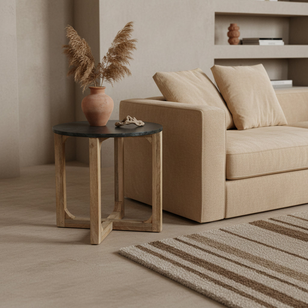 Crema Marmeren Bijzettafel Groen