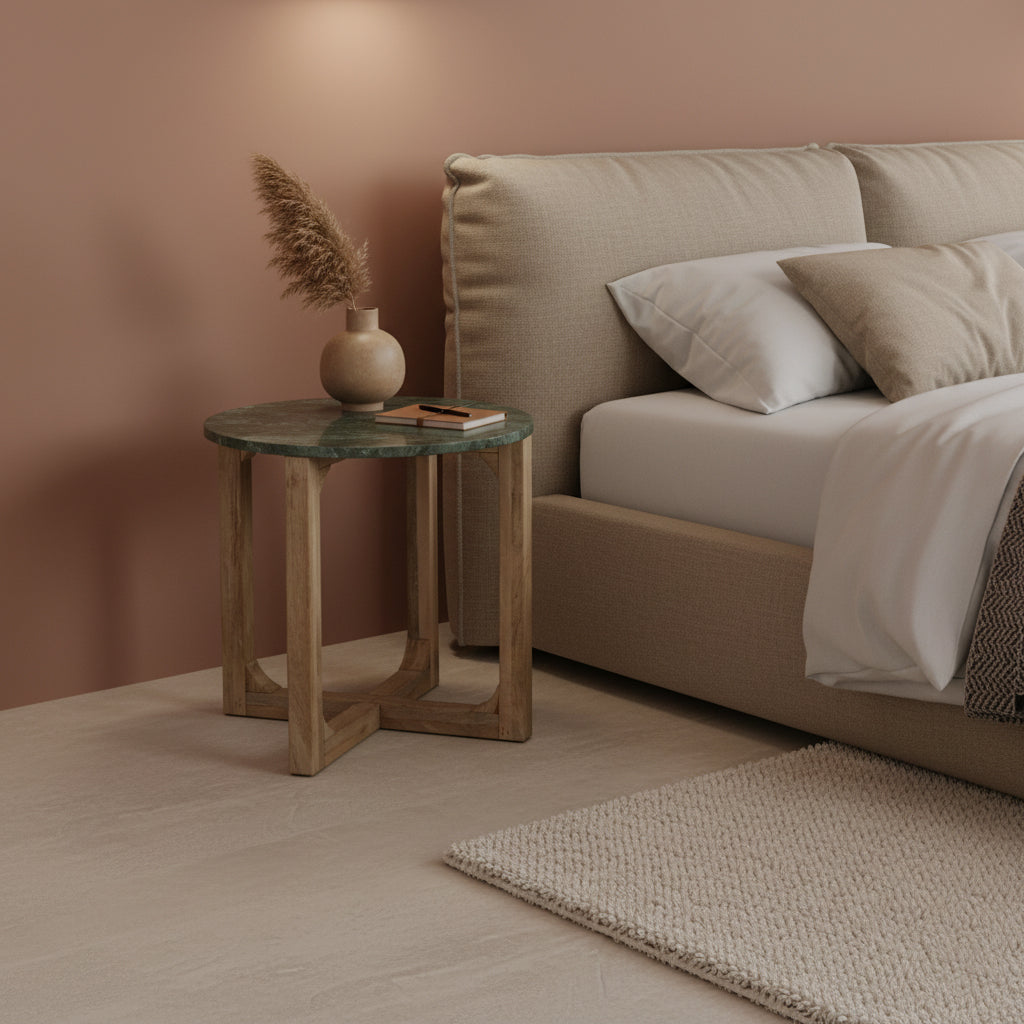 Crema Marmeren Bijzettafel Groen