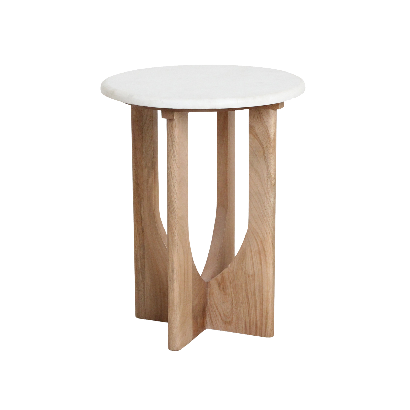 Kuching Marmeren Bijzettafel Wit